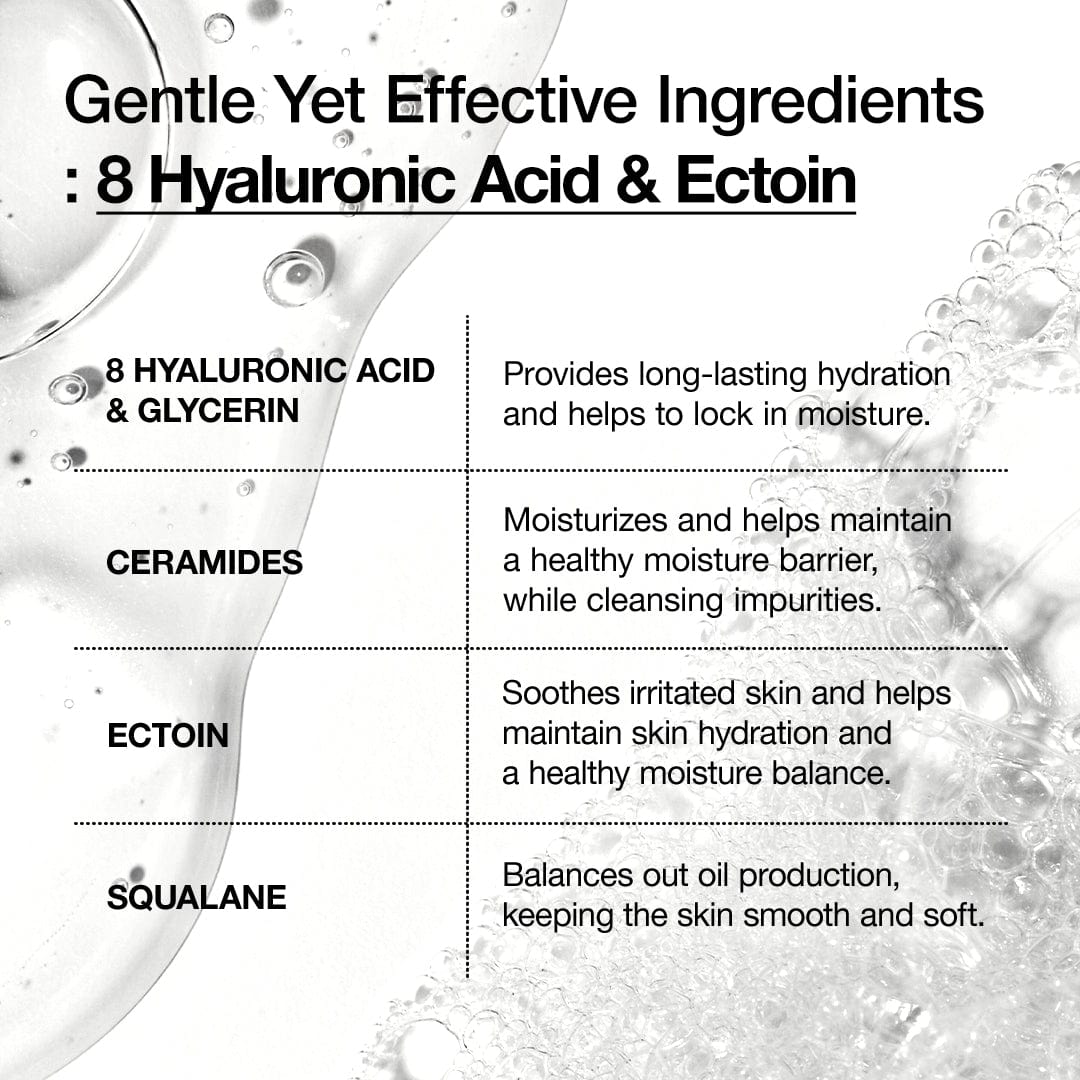8 Hyaluronic Acid Hydrating Gentle Gel Cleanser