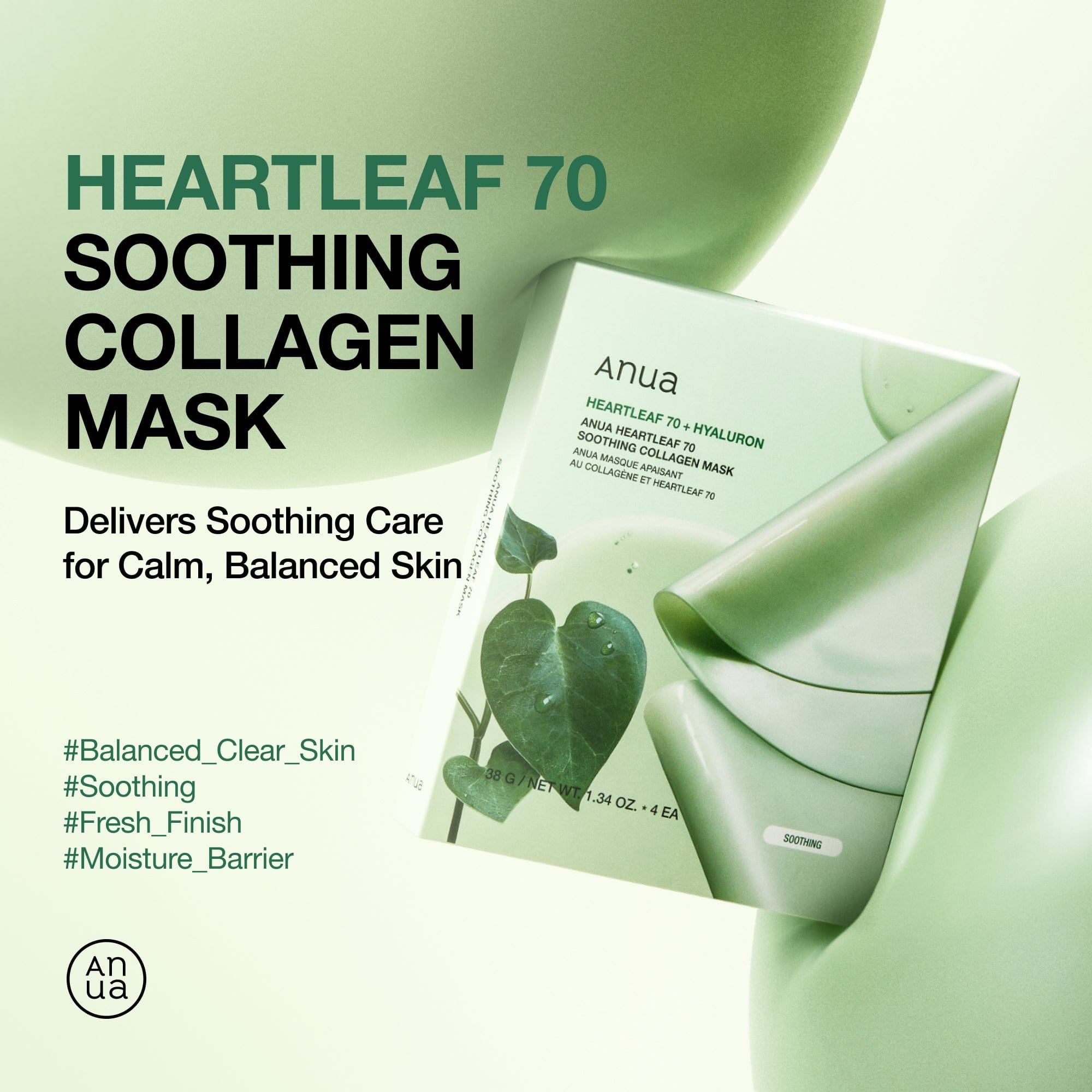 Heartleaf 70 Calming Collagen Mask