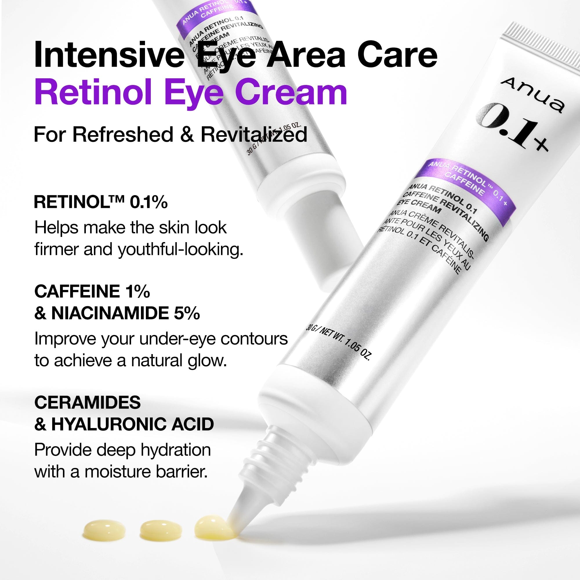 Retinol 0.1 Caffeine Revitalizing Eye Cream